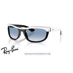 Ray-Ban Balorama White / Clear Gradient Blue (RB2489 14443F)