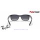 Ray-Ban New Wayfarer Black / Blue Gradient Polarized (RB2132 601S78)
