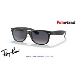 Ray-Ban New Wayfarer Black / Blue Gradient Polarized (RB2132 601S78)