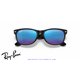 Ray-Ban New Wayfarer Black / Blue Flash (RB2132 622/17)
