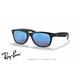 Ray-Ban New Wayfarer Black / Blue Flash (RB2132 622/17)