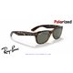 Ray-Ban New Wayfarer Tortoise / G-15 Green Polarised (RB2132 902/58)