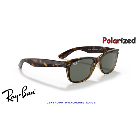 Ray-Ban New Wayfarer Tortoise / G-15 Green Polarised (RB2132 902/58)