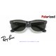 Ray-Ban New Wayfarer Black / Polarized Green Classic G-15 (RB2132 605258)