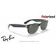 Ray-Ban New Wayfarer Black / Polarized Green Classic G-15 (RB2132 605258)