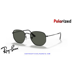 Ray-Ban Hexagonal Sunglasses Black / G-15 Green Polarised (RB3548N 002/58)