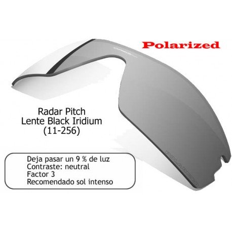 Radar Pitch lens Black Iridium Polarized (11-256)