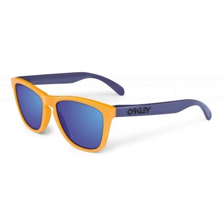 Sin cabeza Escrutinio lb Sunglasses Oakley Frogskins Aquatique Drop Off / Blue Iridium (24-362)